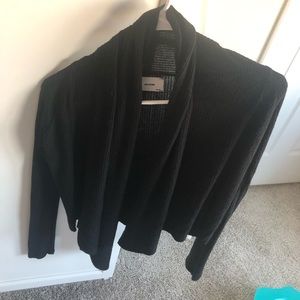 Joah Brown Front tie cardigan black one size